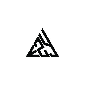 E Z Y letter logo abstract creative design. E Z Y unique design