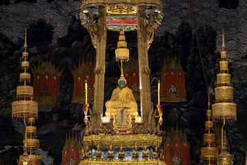 The emerald buddha in grand palace.