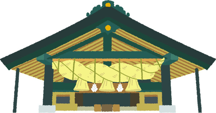 出雲大社のイラスト Stock Vector Adobe Stock