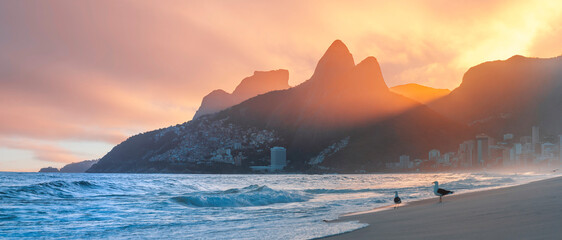 One of the best beaches in South America Ipanema, Rio de Janeiro.