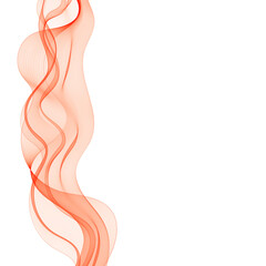 Abstract illustration, vector red wave. Design element. eps 10