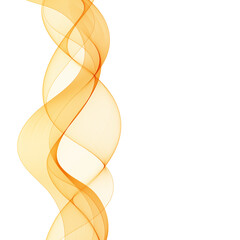 Abstract vertebral orange wave. Vector graphics. eps 10