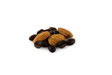almonds and roasted coffee beans