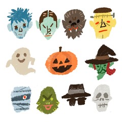 ハロウィンの怪物たち