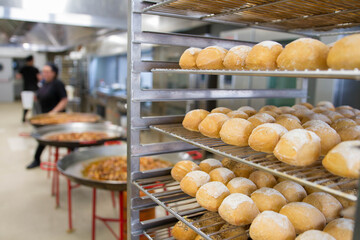 Scenes of real teamwork by great Spanish professionals of gourmet haute cuisine for social events