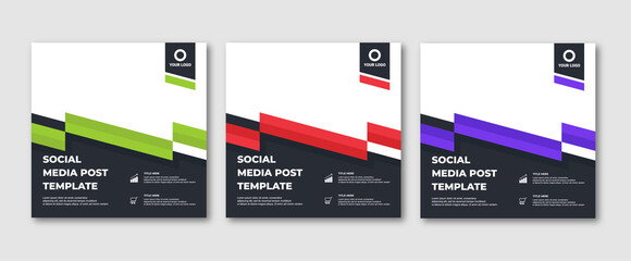 Editable Instagram post template modern background. Promotional web banner for company business post. editable social media background sale ads and discount promo