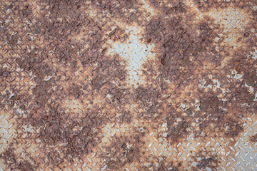 Rusty pattern of Five Bar Checker Plate,texture for background