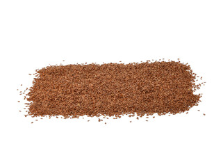 Flax seed or linseed , isolated on white background