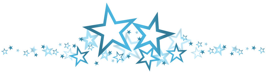 christmas banner with colored stars