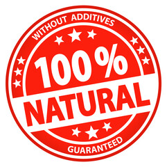 round business button - 100% natural