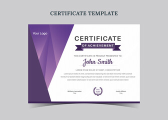 Certificate of achievement template, awards diploma, Certificate of completition