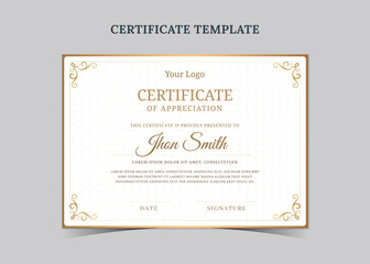 Certificate of achievement template, awards diploma, Certificate of completition
