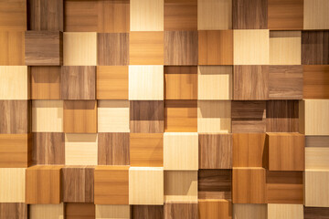 Wooden decorative background wall