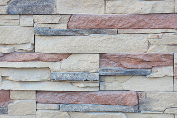 Old Brown Bricks Wall Pattern.