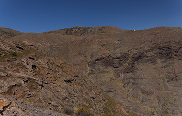 Gran Canaria, landscape of the western part of the island along a hiking route called The Postman Route, El Camino del Cartero
