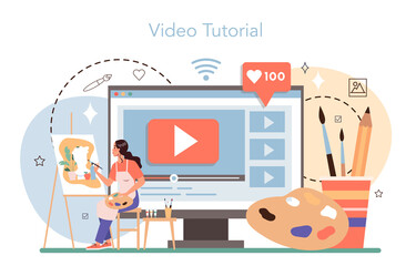 Artist online service or platform. Professional illustrator