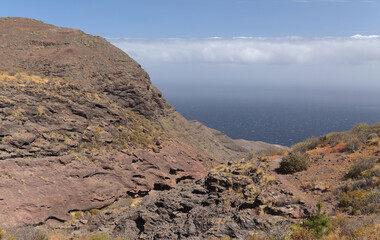 Gran Canaria, landscape of the western part of the island along a hiking route called The Postman Route, El Camino del Cartero
