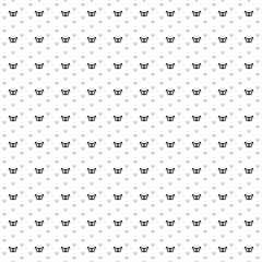 Fototapeta na wymiar Square seamless background pattern from geometric shapes are different sizes and opacity. The pattern is evenly filled with black homosexual symbols. Vector illustration on white background