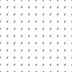 Square seamless background pattern from geometric shapes. The pattern is evenly filled with black bigender symbols. Vector illustration on white background