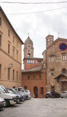 Fototapeta na wymiar Street View of Siena