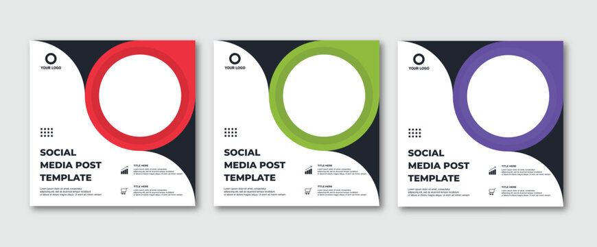 Editable Instagram post template modern background. Promotional web banner for company business post. editable social media background sale ads and discount promo