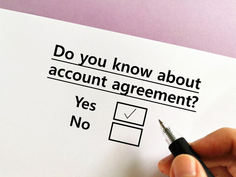 Questionnaire about account