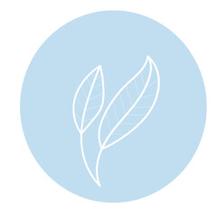 Obraz premium Plants set. Icon set. Stickers. Pastel colors. Floral buttons. Web