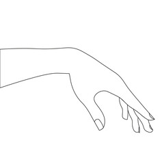 human hands icon over white background, minimalist tattoo concept, line style