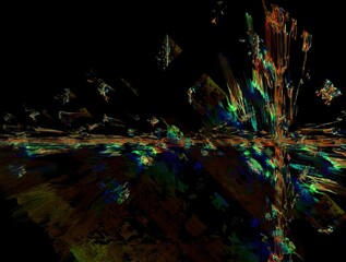 Imaginatory fractal background generated Image
