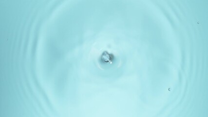 Super slow motion of dripping water drop filmed with macro lens. Filmed on high speed cinema camera, 1000 fps.