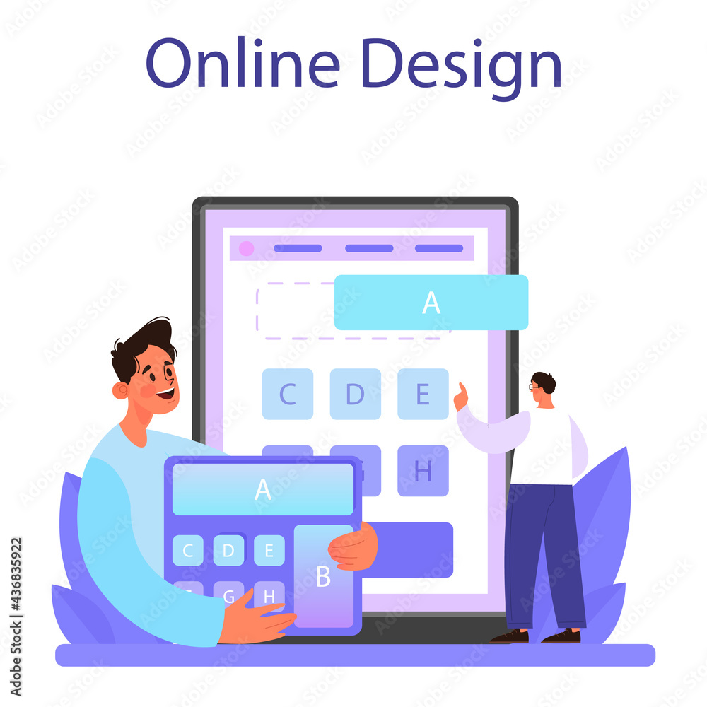 Wall mural responsive web design online service or platform. adaptive content