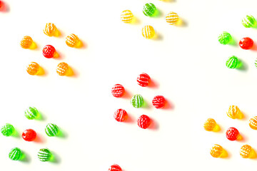 multi colored candy sugars