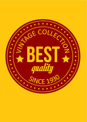 Stamp Vintage Collection Best Quality Logo