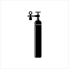 Oxygen Tank Icon, Oxygen Storage Vessel Cylinder