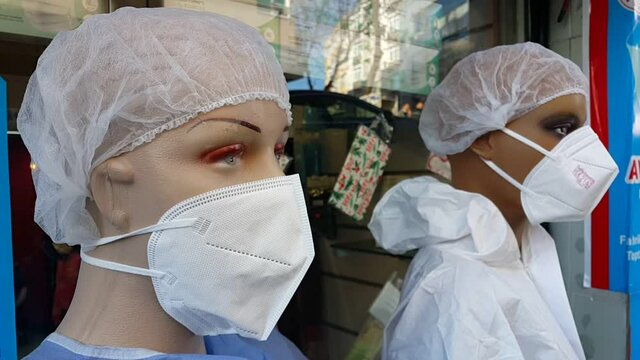 Mask and bone mannequin