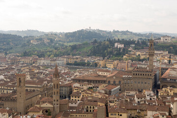 Fototapeta na wymiar View of Florence with the Duomo