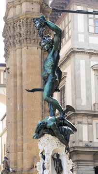 Benvenuto Cellini's Perseus with the Head of Medusa.