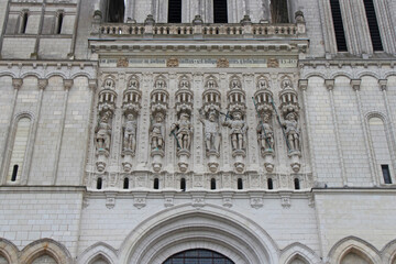 Obraz premium saint-maurice cathedral in angers (france)