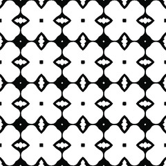 Fototapeta premium Geometric vector pattern with Black and white colors. Seamless abstract ornament for wallpapers and backgrounds.