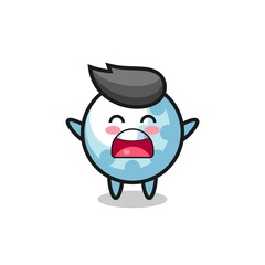 Obraz premium cute golf mascot with a yawn expression