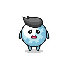 disappointed expression of the golf cartoon