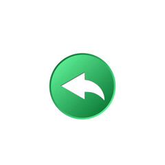 Back arrow icon. Reply icon. Undo arrow vector. Vector Illustration  for mobile concept and web design. 