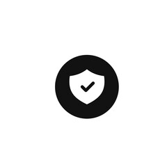 Shield check mark icon. Vector Illustration  for mobile concept and web design.