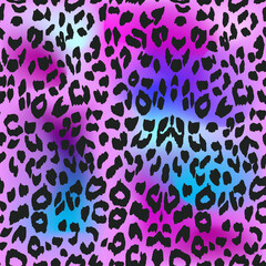 Leopard background. Seamless pattern. Cheetah Animal print.  - 436845510