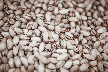 lots of dried fruits and nuts, delicious healthy food, pistachios