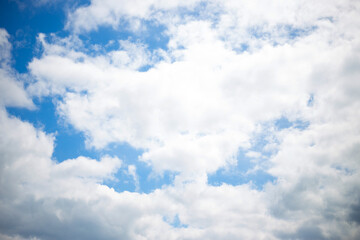 Naklejka na ściany i meble cloud against the blue sky