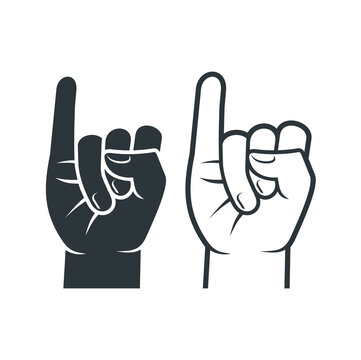 a collections of Promise hand sign, vector art.