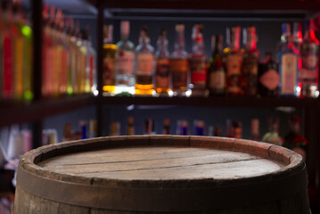 Wine barrels in wine-vaults in order