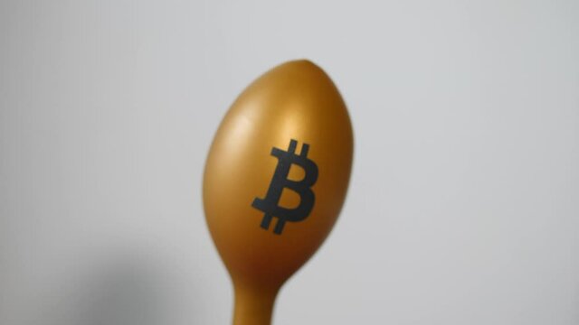 Bitcoin balloon deflating. 
