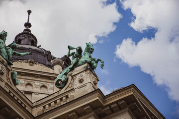 Architecture St. Stephen's Basilica, Roman Catholic basilica in Budapest, Hungary.